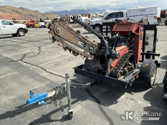 (Salt Lake City, UT) Toro TRX-16 Walk-Behind Crawler Trencher, Trailer is Non-Titled Runs