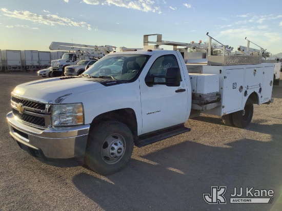(Phoenix, AZ) 2013 Chevrolet Silverado 3500HD Enclosed Service Truck Runs & Moves