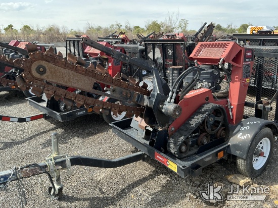 (Salt Lake City, UT) Toro TRX-16 Walk-Behind Crawler Trencher, Trailer is Non-Titled Not Running, Co