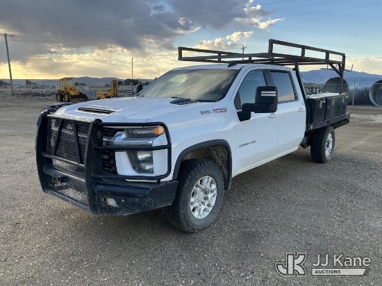(Rupert, ID) 2021 Chevrolet Silverado 2500HD Crew-Cab Flatbed/Service Truck Runs & Moves) (Dash Warn