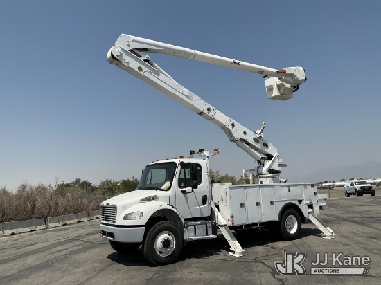 (Salt Lake City, UT) Altec AA55E, Material Handling Bucket Truck rear mounted on 2015 Freightliner M