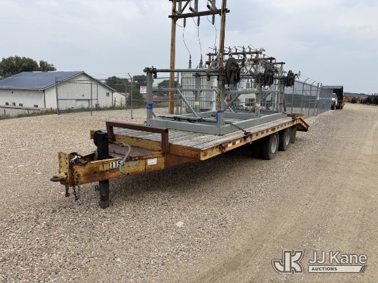 (Sheridan, WY) 1992 Belshe T-9 T/A Reel/Material Trailer, Investor Utility Owned