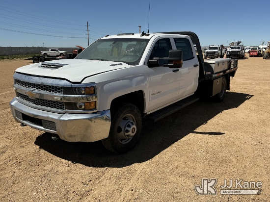 (Fort Lupton, CO) 2019 Chevrolet Silverado 3500HD Crew-Cab Flatbed/Service Truck Not Running, Condit