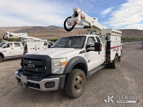 (Sparks, NV) Altec AT37-G, Articulating & Telescopic Bucket Truck mounted behind cab on 2014 Ford F-
