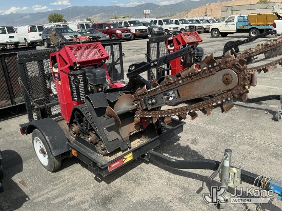 (Salt Lake City, UT) Toro TRX-16 Walk-Behind Crawler Trencher, Trailer is Non-Titled Not Running, Co