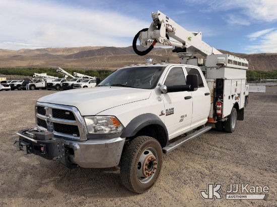 (Sparks, NV) Altec AT37G, Articulating & Telescopic Bucket mounted behind cab on 2014 RAM 5500 Crew-