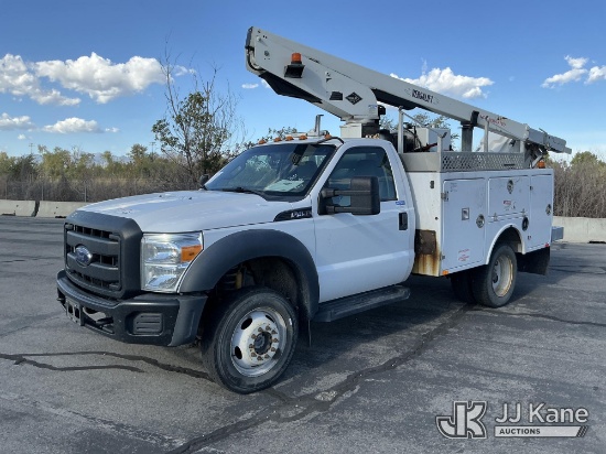 (Salt Lake City, UT) Versalift TEL29N, Telescopic Non-Insulated Bucket Truck mounted behind cab on 2