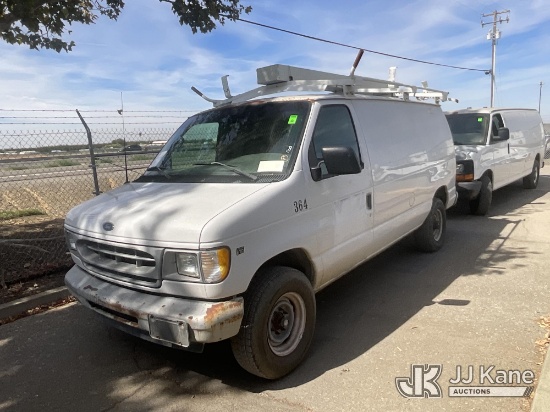 (Dixon, CA) 2001 Ford Econoline E-350 Cargo Van Runs & Moves) (Interior Defects -Driver Seat Damaged