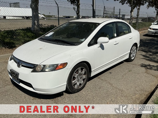 (Dixon, CA) 2007 Honda Civic LX Sedan AT 4-Door Sedan Runs & Moves)(No Access To DLC