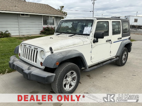 (Dixon, CA) 2010 Jeep Wrangler 4-Door Sport Utility Vehicle Runs & Moves) (Engine Performance Concer