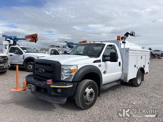 (Dixon, CA) 2012 Ford F-550 Enclosed Service Truck, Welder Generator Operates Runs & Moves