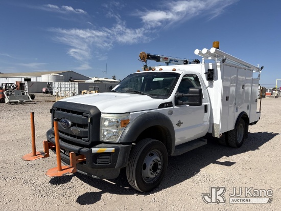 (Dixon, CA) 2012 Ford F-550 Regular Cab DRW Mechanics Service Truck Runs, Moves & Operates