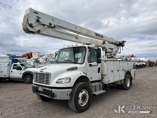 (Dixon, CA) HiRanger HR55-M, Material Handling Bucket Truck mounted behind cab on 2019 Freightliner