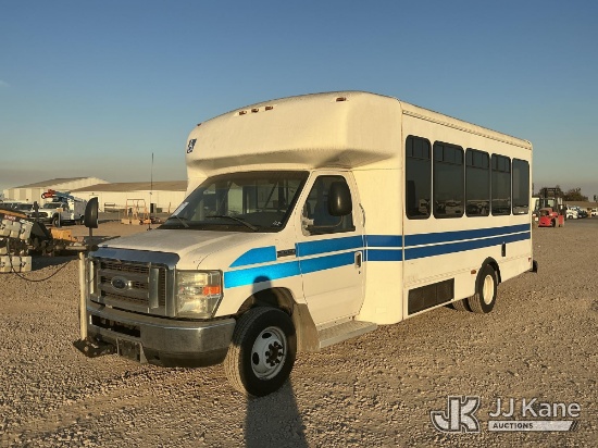 (Dixon, CA) 2008 Ford Econoline E450 Passenger Bus Runs & Moves, No Catalytic Converter