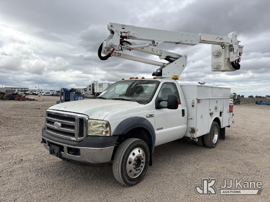 (Dixon, CA) Altec AT37G, Articulating & Telescopic Bucket mounted behind cab on 2007 Ford F550 4x4 S
