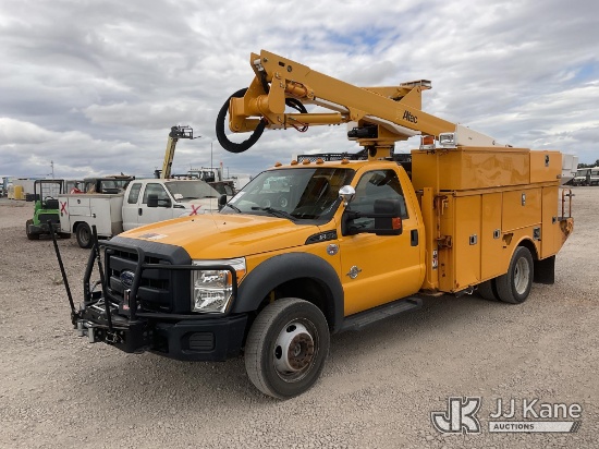 (Dixon, CA) Altec AT40G, Articulating & Telescopic Bucket Truck mounted behind cab on 2016 Ford F-55