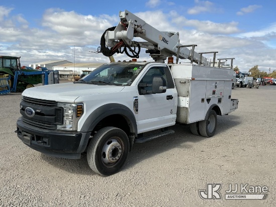 (Dixon, CA) Altec AT37G, Articulating & Telescopic Bucket Truck mounted behind cab on 2019 Ford F-45