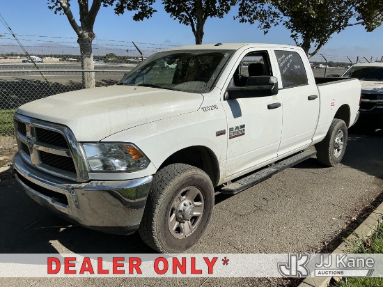 (Dixon, CA) 2018 RAM 2500 Tradesman Crew Cab SWB Crew-Cab Pickup Truck Runs & Moves)(Dash Warning In