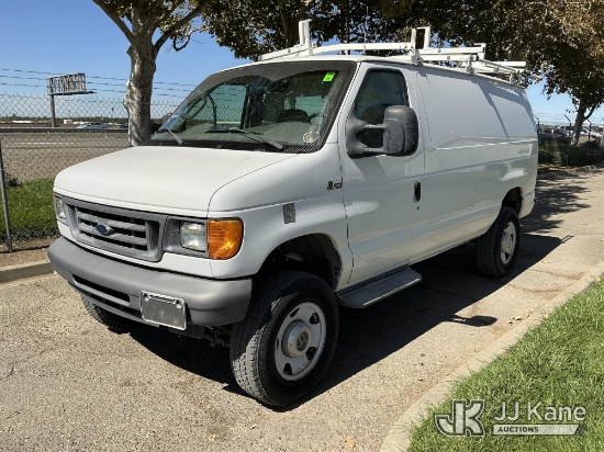 (Dixon, CA) 2007 Ford Econoline E-250 Cargo Van Runs & Moves