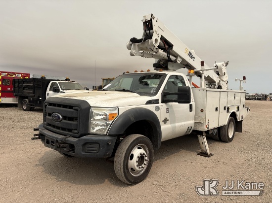 (Dixon, CA) Altec AT40-MH, Articulating & Telescopic Bucket mounted behind cab on 2014 Ford F-550 Re