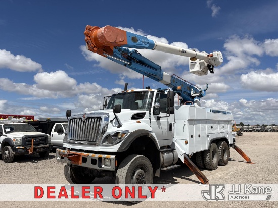 (Dixon, CA) Altec AM55, Over-Center Material Handling Bucket Truck rear mounted on 2014 Internationa