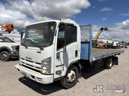 (Dixon, CA) 2012 Isuzu NPR HD Flatbed Truck Runs & Moves
