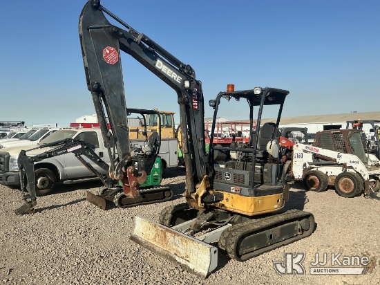 (Dixon, CA) 2013 John Deere 35D Mini Hydraulic Excavator Runs & Operates, Engine Performance Concern