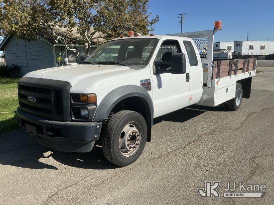 (Dixon, CA) 2008 Ford F-450 SD SuperCab DRW Extended-Cab Flatbed Truck Runs & Moves