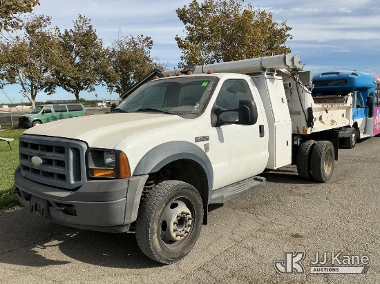 (Dixon, CA) 2006 Ford F-450 SD Regular Cab DRW Dump Truck Runs, Moves & Dump Operates