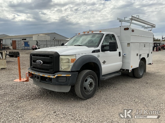 (Dixon, CA) 2011 Ford F-450 SD Regular Cab DRW Enclosed Service Truck Runs & Moves