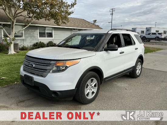 (Dixon, CA) 2014 Ford Explorer 4-Door Sport Utility Vehicle Runs & Moves) (Dash Warning Indicators O