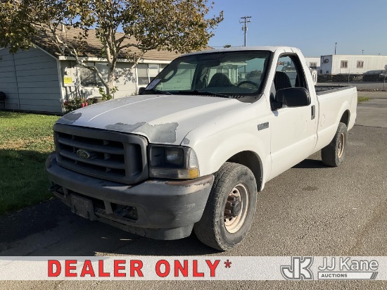 (Dixon, CA) 2004 Ford F-250 SD Pickup Truck Runs & Moves)(Brake System Non-Operational-Emergency Bra