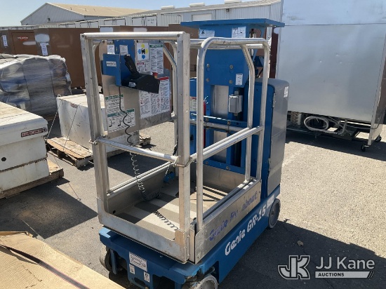 (Dixon, CA) 2018 Genie GR-15 Self-Propelled Telescopic Manlift Not Running, Condition Unknown