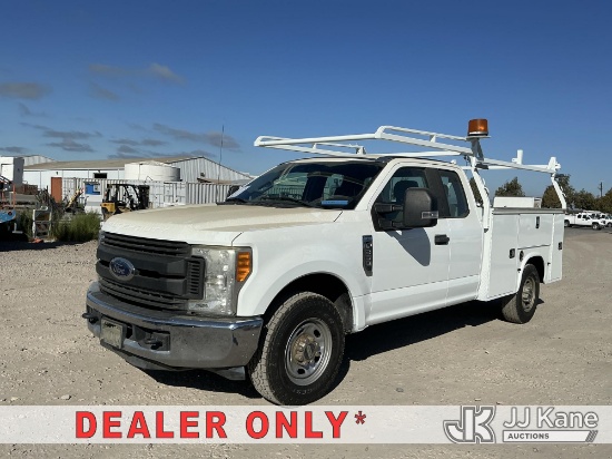 (Dixon, CA) 2017 Ford F-350 SD Service Truck Runs & Moves, Dash Warning Indicators On