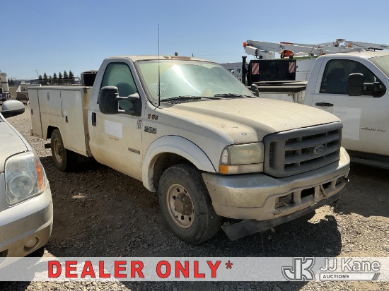 (Dixon, CA) 2003 Ford F-350 SD Service Truck Not Running, Conditions Unknown) (No Batteries
