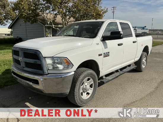 (Dixon, CA) 2017 RAM 2500 Tradesman Crew Cab SWB Crew-Cab Pickup Truck Runs & Moves)(Engine Performa