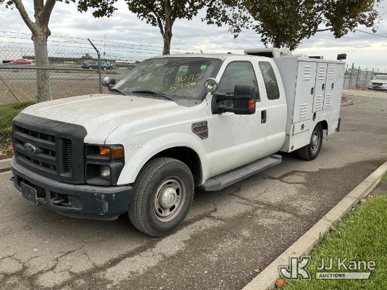 (Dixon, CA) 2008 Ford F-350 SD Extended-Cab Service Truck Runs & Moves
