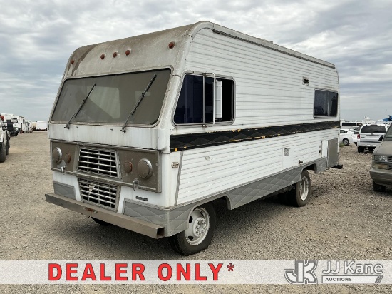 (Dixon, CA) 1973 Dodge RV Motor Home Not Running, Conditions Unknown