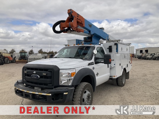 (Dixon, CA) Altec AT37G, Articulating & Telescopic Bucket Truck mounted behind cab on 2015 Ford F-55