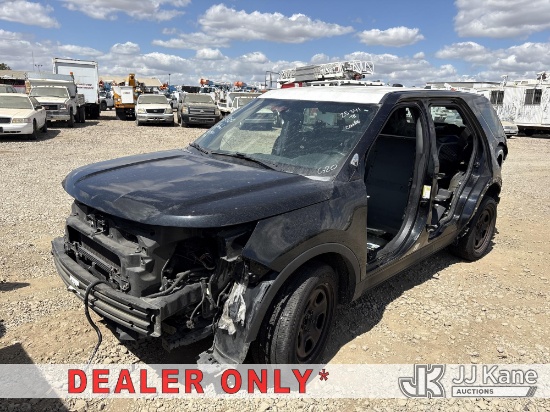 (Dixon, CA) 2018 Ford Explorer AWD Police Interceptor 4-Door Sport Utility Vehicle Not Running, Cond