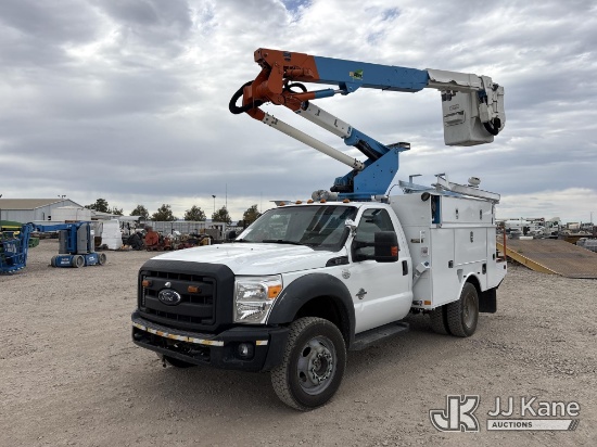 (Dixon, CA) Altec AT37G, Articulating & Telescopic Bucket Truck mounted behind cab on 2013 Ford F-55