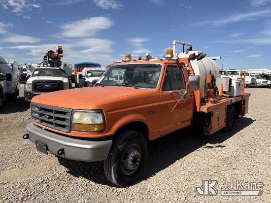 (Dixon, CA) 1992 Ford F-450 SD Chassis Cab Flatbed/Tank Truck Runs & Moves, Tank Does Not Operate, C