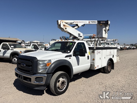 (Dixon, CA) Terex/Hi-Ranger NT29, Telescopic Bucket Truck mounted behind cab on 2016 Ford F-550 Regu