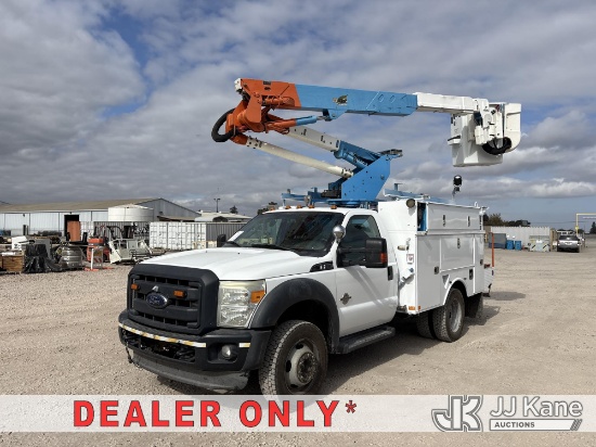 (Dixon, CA) Altec AT37G, Articulating & Telescopic Bucket mounted behind cab on 2013 Ford F-550 Regu