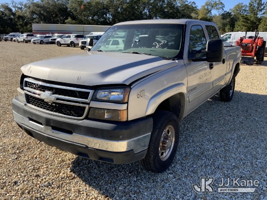 (Hammond, LA) 2006 Chevrolet Silverado 2500HD Crew-Cab Pickup Truck Not Running, Condition Unknown,
