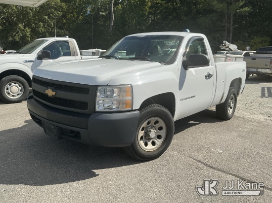 (Supply, NC) 2008 Chevrolet Silverado 1500 4x4 Pickup Truck, Co-Op Unit Runs & Moves) (Tire Pressure