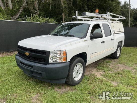 (Tampa, FL) 2012 Chevrolet Silverado Crew-Cab Pickup Truck Runs & Moves) (Dash Warning Indicators On