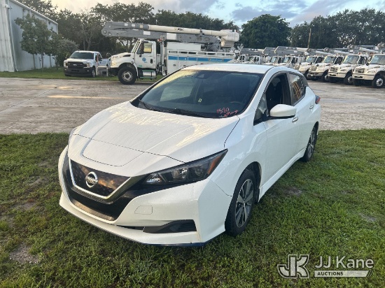 (Riviera Beach, FL) 2020 Nissan Leaf S Plus 4-Door Hatch Back Runs & Moves)( Seller States: High- Vo