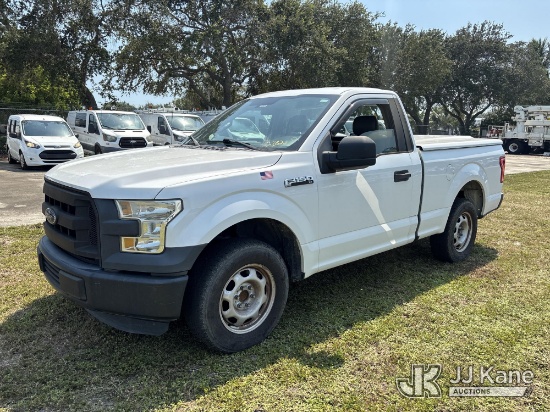 (Riviera Beach, FL) 2016 Ford F150 Pickup Truck Runs & Moves) (FL Residents Purchasing Titled Items