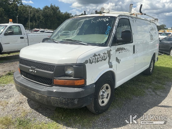 (Tampa, FL) 2007 Chevrolet Express G1500 Cargo Van Not Running, Condition Unknown)(Dash Warning Indi